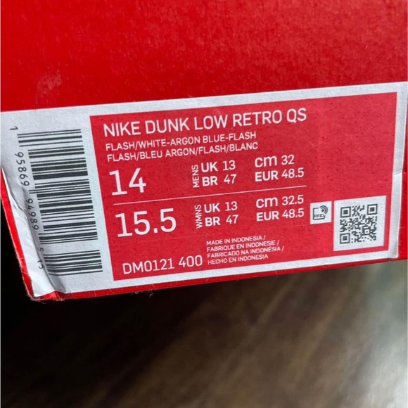 Nike Dunk Low Retro QS Argon - Picture 2 of 10